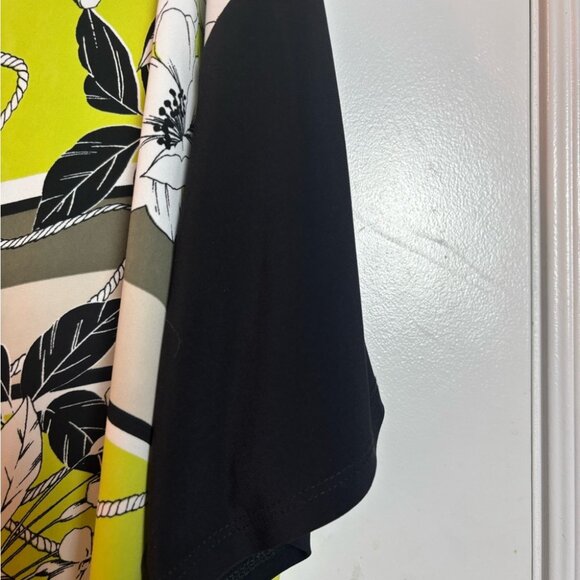 Joseph Ribkoff Green Mixed Media Blouse - Picture 9 of 12